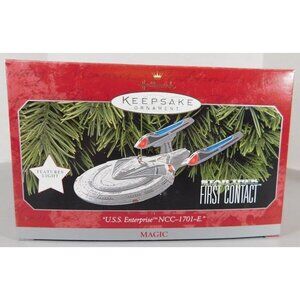 440/1352 Hallmark Keepsake Ornament ~ U.S.S. Enterprise NCC-1701-E 1998 ~ Star T